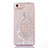Silikon Schutzhülle Ultra Dünn Tasche Durchsichtig Transparent Blumen T01 für Apple iPhone 8 Weiß