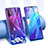 Silikon Schutzhülle Ultra Dünn Tasche Durchsichtig Transparent Blumen T01 für Huawei Nova 5 Violett