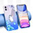 Silikon Schutzhülle Ultra Dünn Tasche Durchsichtig Transparent Blumen T04 für Apple iPhone 11