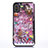 Silikon Schutzhülle Ultra Dünn Tasche Durchsichtig Transparent Blumen T07 für Apple iPhone X Rosa