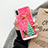Silikon Schutzhülle Ultra Dünn Tasche Durchsichtig Transparent Blumen T24 für Apple iPhone X Rot