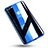 Silikon Schutzhülle Ultra Dünn Tasche Durchsichtig Transparent C02 für Apple iPhone 7 Blau