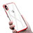 Silikon Schutzhülle Ultra Dünn Tasche Durchsichtig Transparent C16 für Apple iPhone Xs Rot
