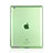 Silikon Schutzhülle Ultra Dünn Tasche Durchsichtig Transparent für Apple iPad 3 Grün