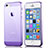 Silikon Schutzhülle Ultra Dünn Tasche Durchsichtig Transparent für Apple iPhone 5S Violett