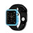 Silikon Schutzhülle Ultra Dünn Tasche Durchsichtig Transparent für Apple iWatch 3 42mm Blau