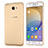 Silikon Schutzhülle Ultra Dünn Tasche Durchsichtig Transparent für Samsung Galaxy J5 Prime G570F Gold