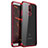 Silikon Schutzhülle Ultra Dünn Tasche Durchsichtig Transparent H01 für Huawei G10 Rot