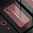 Silikon Schutzhülle Ultra Dünn Tasche Durchsichtig Transparent H01 für Huawei Honor 20 Rot