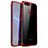 Silikon Schutzhülle Ultra Dünn Tasche Durchsichtig Transparent H01 für Huawei Honor 8 Pro Rot