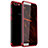 Silikon Schutzhülle Ultra Dünn Tasche Durchsichtig Transparent H01 für Huawei Honor V10 Rot
