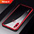 Silikon Schutzhülle Ultra Dünn Tasche Durchsichtig Transparent H01 für Huawei Nova 4 Rot