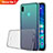 Silikon Schutzhülle Ultra Dünn Tasche Durchsichtig Transparent H01 für Huawei Nova Lite 3 Grau