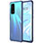 Silikon Schutzhülle Ultra Dünn Tasche Durchsichtig Transparent H01 für Huawei P40 Pro+ Plus Blau
