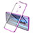 Silikon Schutzhülle Ultra Dünn Tasche Durchsichtig Transparent H01 für Oppo Reno2 Violett