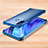 Silikon Schutzhülle Ultra Dünn Tasche Durchsichtig Transparent H01 für Samsung Galaxy A8s SM-G8870 Blau