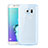 Silikon Schutzhülle Ultra Dünn Tasche Durchsichtig Transparent H01 für Samsung Galaxy S6 Edge+ Plus SM-G928F Blau