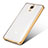 Silikon Schutzhülle Ultra Dünn Tasche Durchsichtig Transparent H01 für Xiaomi Mi 4 LTE Gold