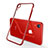 Silikon Schutzhülle Ultra Dünn Tasche Durchsichtig Transparent H02 für Apple iPhone XR Rot