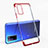Silikon Schutzhülle Ultra Dünn Tasche Durchsichtig Transparent H02 für Huawei Honor V30 Pro 5G Rot