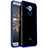 Silikon Schutzhülle Ultra Dünn Tasche Durchsichtig Transparent H02 für Huawei Mate 8 Blau