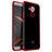 Silikon Schutzhülle Ultra Dünn Tasche Durchsichtig Transparent H02 für Huawei Mate 8 Rot