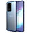 Silikon Schutzhülle Ultra Dünn Tasche Durchsichtig Transparent H02 für Samsung Galaxy S20 Ultra 5G Blau