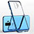 Silikon Schutzhülle Ultra Dünn Tasche Durchsichtig Transparent H02 für Samsung Galaxy S9 Plus Blau