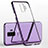 Silikon Schutzhülle Ultra Dünn Tasche Durchsichtig Transparent H02 für Samsung Galaxy S9 Plus Violett