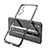 Silikon Schutzhülle Ultra Dünn Tasche Durchsichtig Transparent H03 für Huawei Honor 20 Schwarz