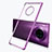 Silikon Schutzhülle Ultra Dünn Tasche Durchsichtig Transparent H03 für Huawei Mate 30 Pro Violett