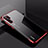 Silikon Schutzhülle Ultra Dünn Tasche Durchsichtig Transparent H03 für Huawei P30 Pro Rot