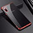 Silikon Schutzhülle Ultra Dünn Tasche Durchsichtig Transparent H03 für Samsung Galaxy Note 10 5G Rot