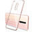 Silikon Schutzhülle Ultra Dünn Tasche Durchsichtig Transparent H04 für Oppo Reno2 Rosa