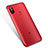 Silikon Schutzhülle Ultra Dünn Tasche Durchsichtig Transparent H04 für Xiaomi Mi 6X Rot