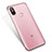 Silikon Schutzhülle Ultra Dünn Tasche Durchsichtig Transparent H04 für Xiaomi Mi A2 Rosa