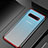 Silikon Schutzhülle Ultra Dünn Tasche Durchsichtig Transparent H06 für Samsung Galaxy S10 Plus Rot