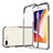 Silikon Schutzhülle Ultra Dünn Tasche Durchsichtig Transparent HT01 für Apple iPhone 8 Plus Schwarz