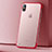 Silikon Schutzhülle Ultra Dünn Tasche Durchsichtig Transparent HT01 für Apple iPhone X Rot