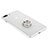 Silikon Schutzhülle Ultra Dünn Tasche Durchsichtig Transparent mit Fingerring Ständer für Apple iPhone 8 Plus Weiß