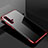 Silikon Schutzhülle Ultra Dünn Tasche Durchsichtig Transparent S02 für Huawei Nova 5T Rot
