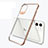 Silikon Schutzhülle Ultra Dünn Tasche Durchsichtig Transparent S03 für Apple iPhone 11 Gold