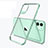 Silikon Schutzhülle Ultra Dünn Tasche Durchsichtig Transparent S03 für Apple iPhone 11 Grün