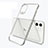 Silikon Schutzhülle Ultra Dünn Tasche Durchsichtig Transparent S03 für Apple iPhone 11 Silber