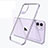 Silikon Schutzhülle Ultra Dünn Tasche Durchsichtig Transparent S03 für Apple iPhone 11 Violett