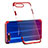 Silikon Schutzhülle Ultra Dünn Tasche Durchsichtig Transparent S03 für Oppo K1 Rot