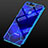 Silikon Schutzhülle Ultra Dünn Tasche Durchsichtig Transparent S05 für Huawei Honor V20 Blau