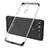 Silikon Schutzhülle Ultra Dünn Tasche Durchsichtig Transparent S06 für Huawei Honor V20 Schwarz
