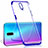 Silikon Schutzhülle Ultra Dünn Tasche Durchsichtig Transparent S06 für Oppo R17 Pro Blau