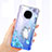 Silikon Schutzhülle Ultra Dünn Tasche Durchsichtig Transparent Schmetterling für Huawei Mate 30 Pro Plusfarbig